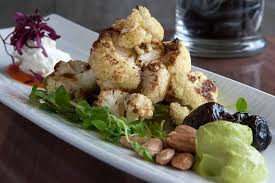 Etch signature dishes Roasted Cauliflower
Shrimp Bruschetta
Grilled Lamb Loin